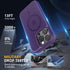 MOCCA iPhone 14 Pro Case - Slim Translucent Matte, 13FT Military Drop Protection, Strong Magnetic, Deep Purple, MagSafe