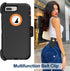 iPhone 8 Plus Case with Belt Clip Holster, 2X Screen Protector, Military Grade Heavy Duty Shockproof Cover, Orange