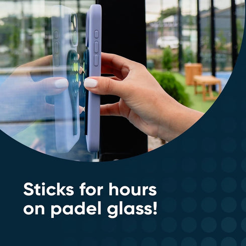 PadelBuddy Suction Phone Mount - Silicone Suction Phone Holder for Hands-Free Game Recording - Durable, Reusable Phone