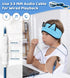 Kids Bluetooth Headphones Adjustable Headband, Wireless Sleep Headphones with Wired Playback for School and Travel