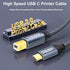 10ft USB C to USB B Printer Cable - Versatile Connectivity