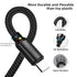 Nylon Braided Charging Cable for Microsoft Surface Pro 7/6/5/4/3/Go3/2/1 & Laptop 4/3/2/1, 6ft, 45W 15V 3A USB-C (Black)