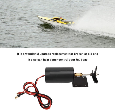 545 50T GLOGLOW Brush Motor, Excellent Thrust Impact Performance High Efficiency RC Underwater Thruster RC Accessory
