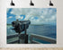 TryKid 7x5ft Ocean Viewfinder Backdrop Blue Sky White Clouds Coastal Landscape Photography Background