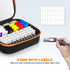 72 USB Flash Drive Case USB Storage with Labels, Slots Thumb Drive Cases, Memory Card Case for USB Flash Drives, USB