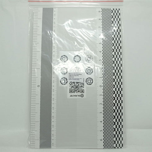 28X18cm Lens Focus Calibration Tool Alignment Ruler Folding Card (Pack of 2)