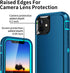 for iPhone 11 Case, Heavy Duty Shockproof Dropproof Dustproof 3-Layer Protection Hard Cover 6.1 inch, Turquoise