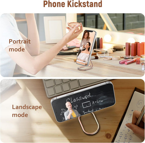 Mindsky 360Rotation Phone Ring Holder Finger Kickstand Cellphone Back Grip Foldable Cell Phone Stand for Desk