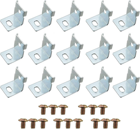 CHENJIN 15PCS Metal Switch Power Supply Mounting Brackets with Screws - Universal AC/DC
