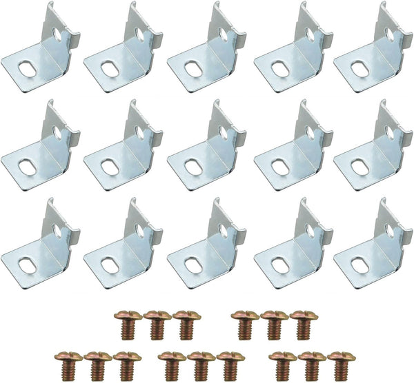 CHENJIN 15PCS Metal Switch Power Supply Mounting Brackets with Screws - Universal AC/DC