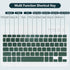Keyboard Case for iPad 10.2" 9th 8th Generation, Detachable Bluetooth Keyboard and Pencil Holder, Deep Green