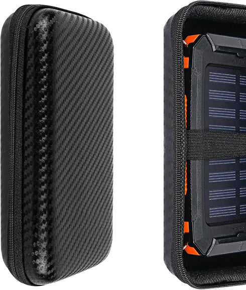 TOCCOOL Portable Solar Charger Storage Box, Power Bank Hard Travel Case, Compatible with