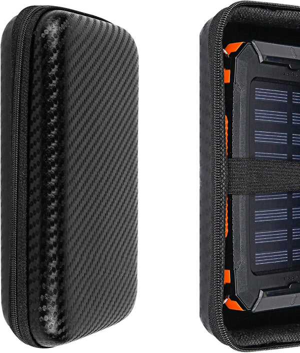 TOCCOOL Portable Solar Charger Storage Box, Power Bank Hard Travel Case, Compatible with