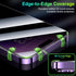 Esanik 2 Pack Privacy Screen Protector for iPhone 14 Pro, 4-way 360 Anti-spy, 6.1'' Tempered Glass, 9H Hardness