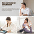 Fhumsh 5.4 40H Commuting Open Ear Headphones, Bluetooth Clip On Headphones, Playtime Wireless Stereo Earbuds with LED