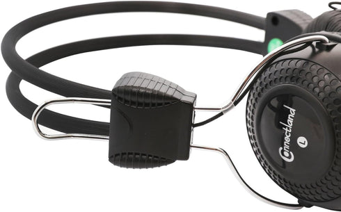 Stereo Wired PC Gaming Headset, On Ear with Flexible Boom Mic, 3.5mm Audio Jack Plug