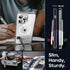 Magnetic Case for iPhone 15 Pro Max, Clear, with Slim Kickstand & Screen Protector, Compatible with MagSafe