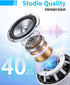 NLCCLTQ Altavoz Shower Phone Holder Waterproof for iPhone Bathroom Fan with Speaker Bluetooth Water Proof Wall Mounted