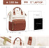 Backpack Women,17 inch Backpack Backpack Backpack LOVEVOOK Leather for Leather Laptop Women,Professional Work Nurse