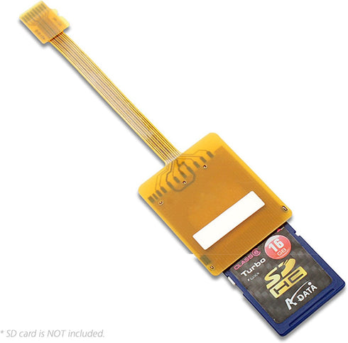 cablecc Micro SD TF Memory Card Kit Male to SD Female Extension Soft Flat FPC Cable Extender 10cm