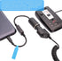 USB C Male to 12V Car Cigarette Lighter Socket Female Converter Cable, 1 Feet, 18W Adapter for Dash Cam, GPS