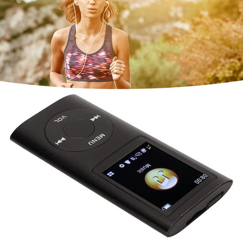 Tangxi MP3 Player/MP4 Player,MP4 1.8 Inch 64G Card,8h Player with Earphones,Classic Digital LCD Screen,Support Memory