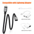 AGVEE [2 Pack 3.3ft Extension Cable Braided Female to Male Lightning Extender Cord Compatible with iPhone Pad Charger,