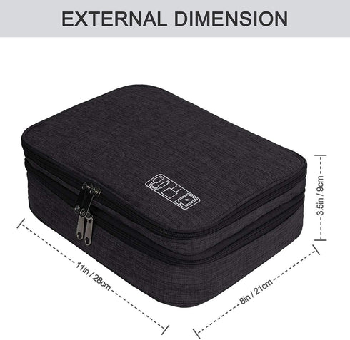 Jelly Comb Electronics Organizer Bag for Travel, Waterproof Cable Storage for Charging Cables, Power Bank, iPad