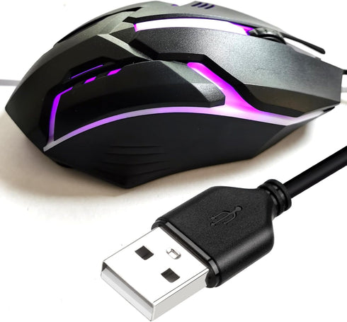 Long USB A Mouse 25FT, High Performance Wired Mouse for Windows PC, Laptop, Notebook, Mac, Chromebook