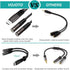 USB C Microphone Adapter, USB Type C to 3.5mm Combo Headphone Jack Y Splitter for MacBook Pro, iPad Pro, Galaxy