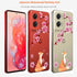 for Motorola Moto G Stylus 5G 2024 Case, Clear Cute Flowers Design for Girls, Slim Soft TPU Bumper Shockproof Cover