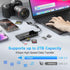 MTAKYA 7-in-3 USB3.0 5Gbps Multi Memory Card Reader, USB C Lighting Multi Card Reader for SD TF CF XD MS,SD Card Reader