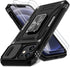 DEERLAMN iPhone 12/12 Pro Case - Black, Military Grade Shockproof, Slide Camera Cover, Screen Protector (2 Packs),