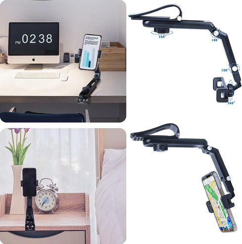 Cell Phone Holder for Car Mount Clip for Car Cellphone 360° Rearview Holder for Car Sun Visor Perfectly for iPhone Pro,