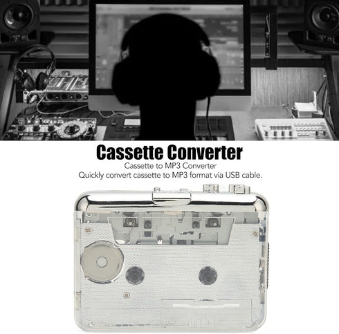 Kukyller Cassette Cassette Cassette Mp3 3.5mm Personal Player, Player to Converter Recorder Converter Audio Music