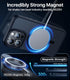 iPhone 15 Pro Case - Slim Translucent Matte, Shockproof, Military-Grade, Strong Magnetic, Compatible with MagSafe,