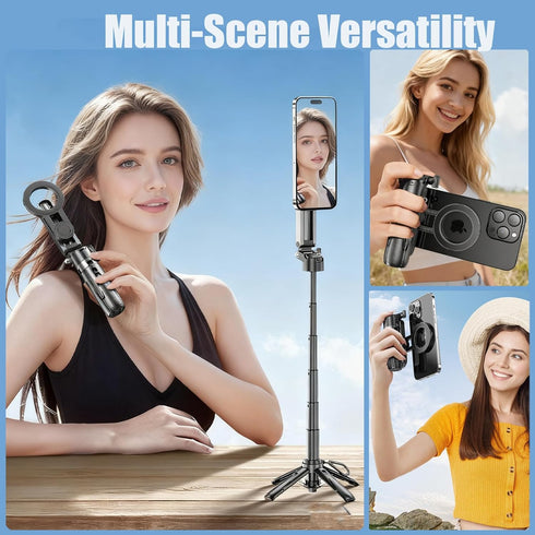 GEYUTHS 4 1 in Magnetic Tripod Pocket Selfie Stick Extendable Cell Phone Stand Portable Camera Grip Handle