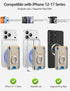 6-Card 17/16/15/14/13/12 ExtreLife For Magsafe Wallet with Grip, Holder, Stronger Magnetic Card Wallet Holder