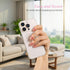 HJZHII 4PCS Setting 360 180 Transparent Cell Phone Ring, Diamond Cell Phone Rings Holder Stand Phones Case Ring Holders