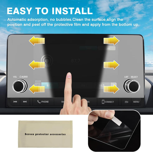 Karltys 2 Pack 7-Inch Screen Protector for Honda Civic LX Sport EX 2022-2025 / CR-V 2023-2025, Tempered Glass Ultra