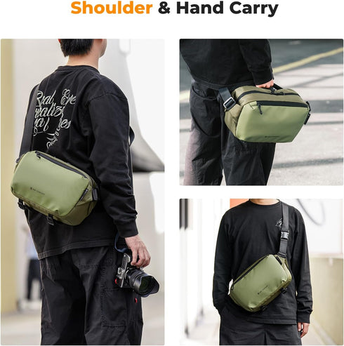 K&F Concept 2 in 1 Sling Bag, Everyday Shoulder Bag & Multifunction Photography Crossbody Backpack