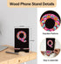 bxtala tablets/B17 Personalized Initial Wooden Cell Phone Stand - Cell Phone Stand for Desk or Office Desktop