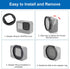 PULUZ 52mm UV Lens Filter Adapter Ring for GoPro HERO11/10/9 Black Camera Accessories
