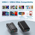 OKRAY Flat USB C Charger Block, 40W 4-Port Fast Charging Brick, Foldable Wall Plug Slim QC/PD3.0 Type C Charger