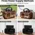 Bingxue MP3 Vintage Portable Radio with Bluetooth & TWS, AM/FM/SW Reception, Solar/D Battery/USB Charging, Player, TF