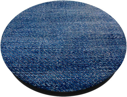 Denim Blue Jeans Fabric PopSockets PopGrip, Funny Gift for Men or Women