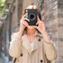 Fintie Protective Case for Fujifilm Instax Mini EVO Camera, Premium Vegan Leather Bag with Adjustable Strap, Vintage