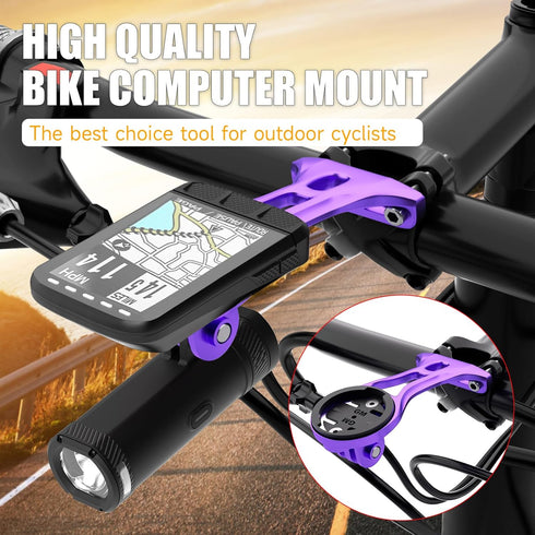 Out Front Bike Computer Mount, Lightweight GPS and Action Camera Compatible for Garmin, Wahoo, Bryton