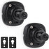 2 Pack Speaker Wall Mount Holder for 1/4"-20 Threaded Keyhole, 360 Rotation Adjustment, Aluminum Alloy Mount, Black