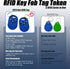itapring 1Pcs 125KHz 3 4 T5577 125KHz RFID Reader Writer Copier, Pcs RFID Key Fob Tag Token with RFID Chips in One Tag
